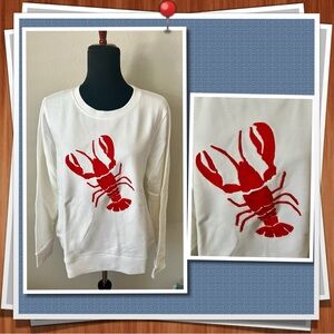 NWT J CREW “LOBSTA” SWEATSHIRT SZ L